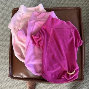 Fitwarm Dog Fleece Shirts - 3 Pack - Pinks - Size Large - NWOT